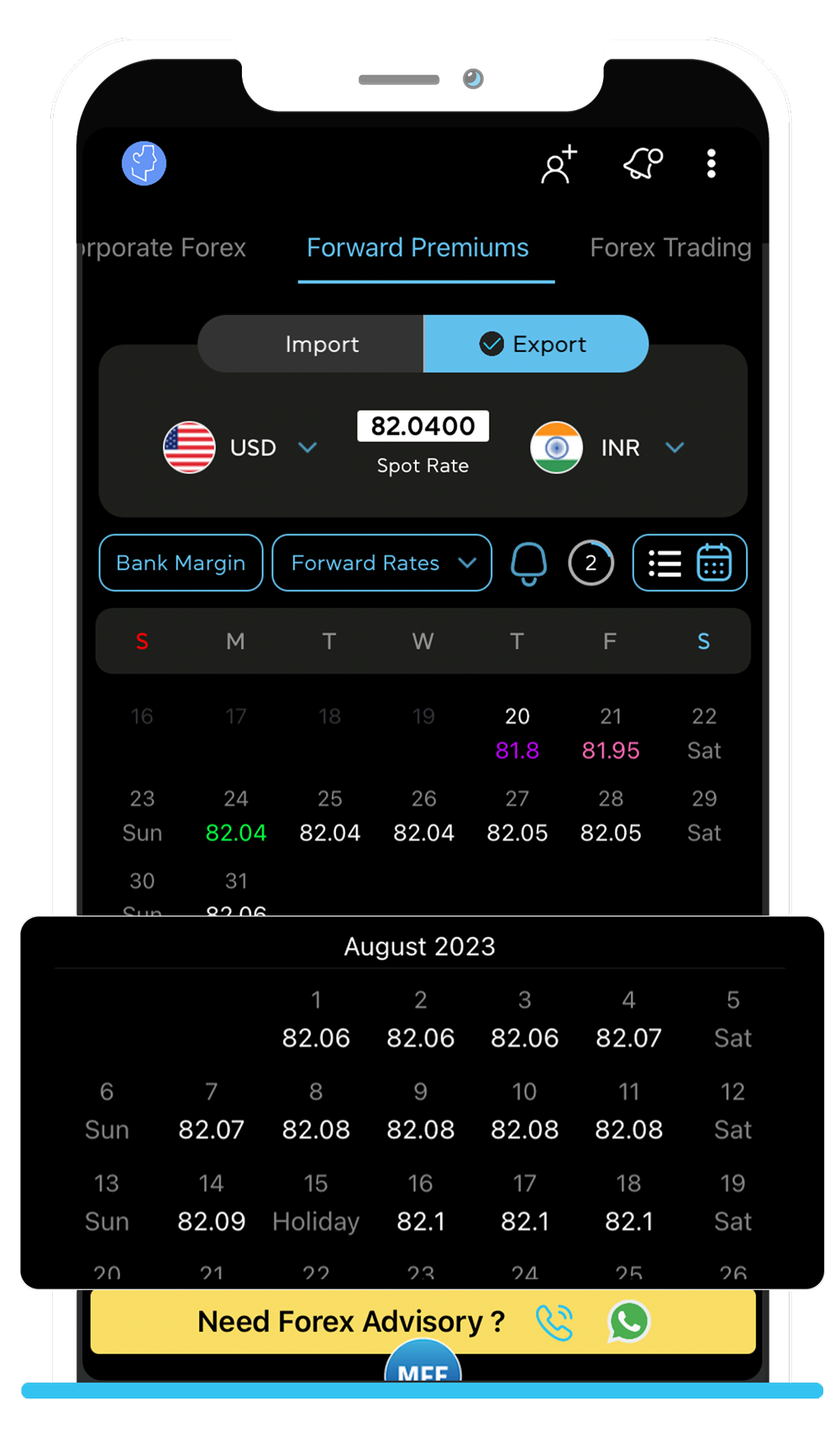 Download app for forex exchange service